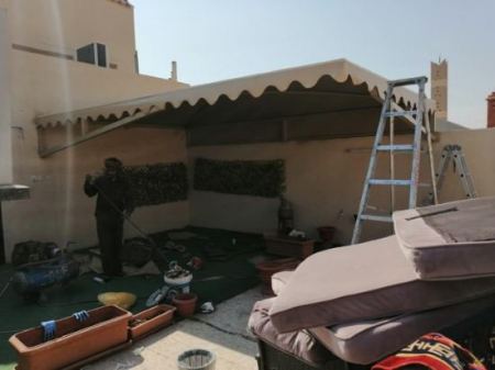 مظلات خارجية للمنازل مميزة - اجدد اشكال المظلات الخارجية بالرياض
