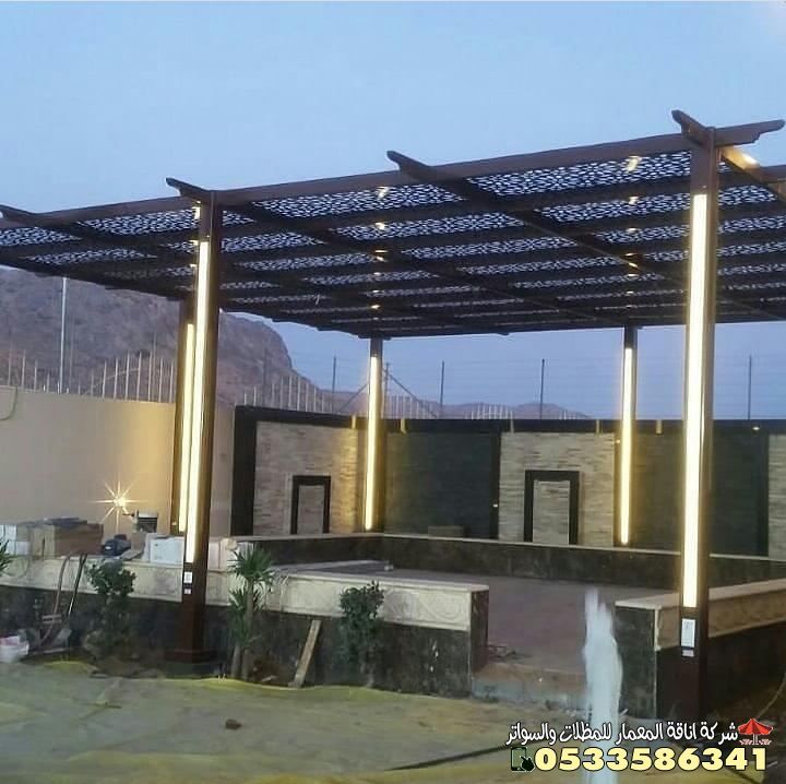 برجولات فخمة بالرياض| مظلات جلسات خارجية للمنازل والفلل بأرقي التصاميم 